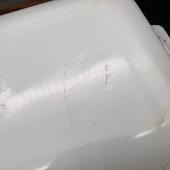 Anchor Hocking Meadow Green 1.5 Qt Baker VTG Fire-King USA Milk Glass 12" Dish - Picture 8 of 10